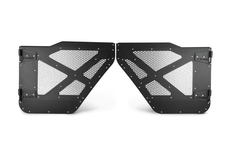 DV8 Offroad DV8 18-22 Jeep 4 Door JL/JT Aluminum Half Doors with Perforated Mesh Rear