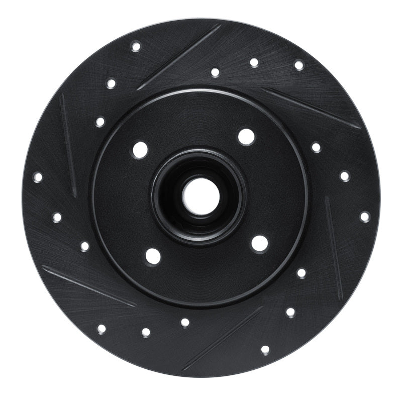 R1 Concepts R1 02-10 Renault CLIO (Mexico) Rear Left Drilled & Slotted Black Brake Rotor