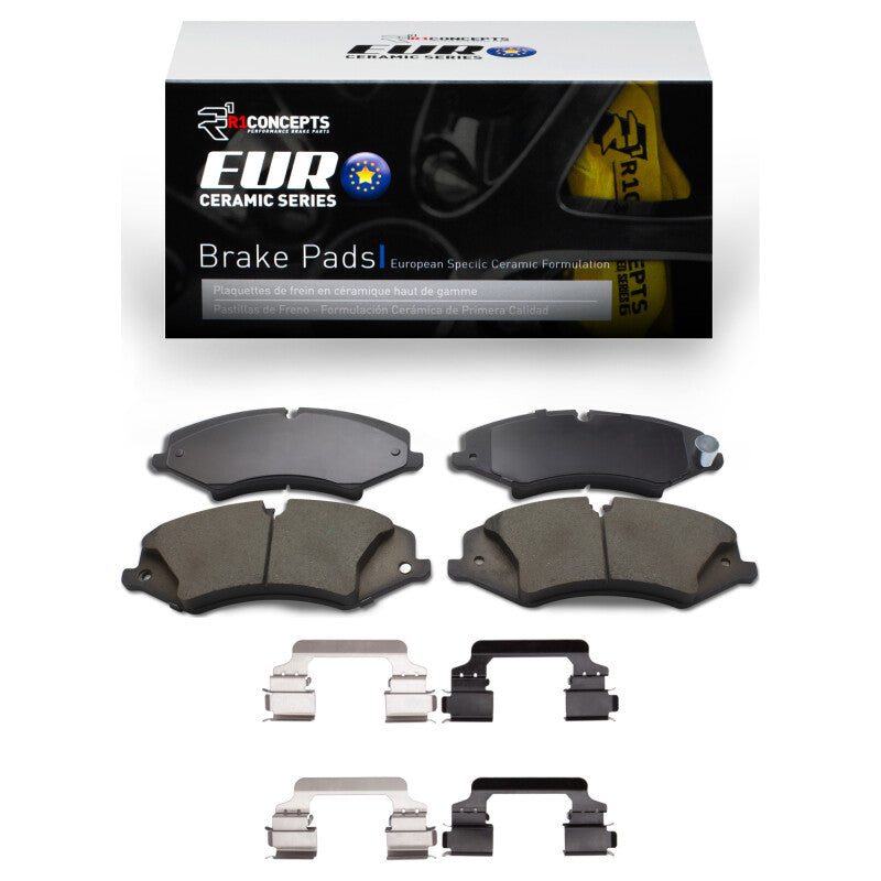 R1 Concepts R1 10-17 Land Rover Range Rover Sport Front Euro Ceramic Pads & Hardware Kit