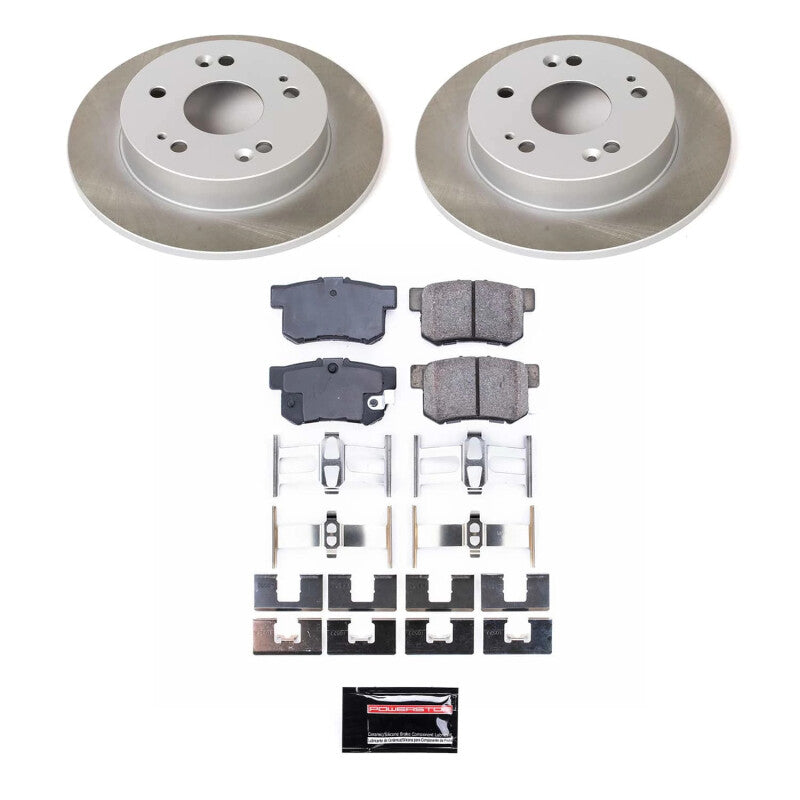 PowerStop Power Stop 97-01 Honda Prelude Rear Semi-Coated Rotor Kit