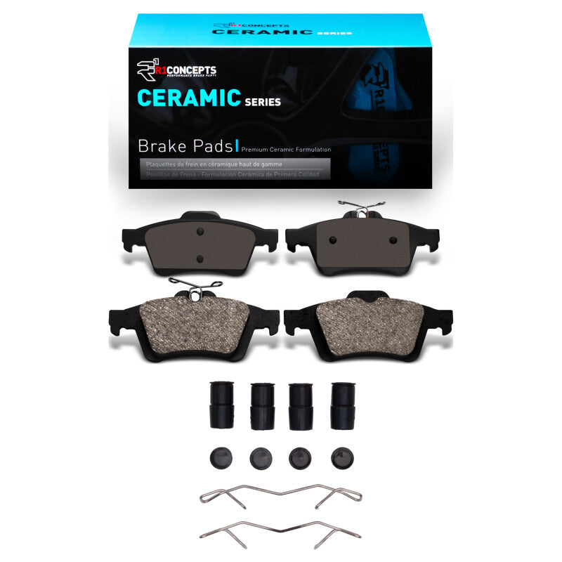 R1 Concepts R1 2003-2023 Cadillac BLS (Mexico) Rear R1 Ceramic Pads & Hardware Kit