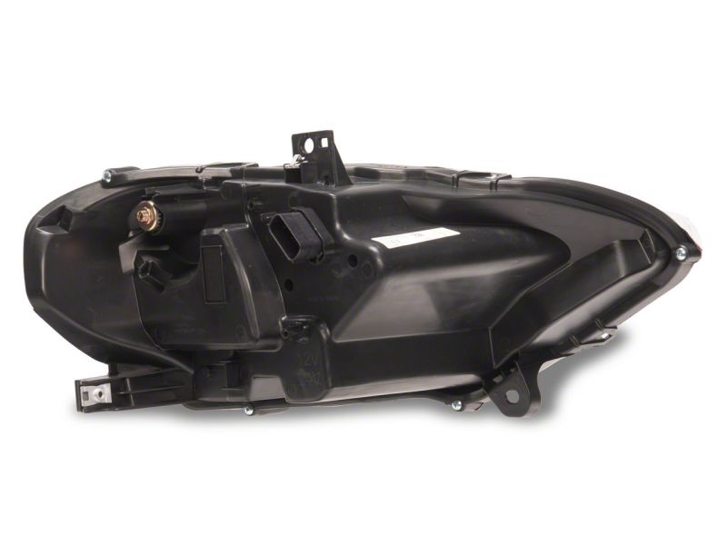 Raxiom 18-23 Ford Mustang GT EcoBoost LED Projector Headlights- Black Housing (Clear Lens)