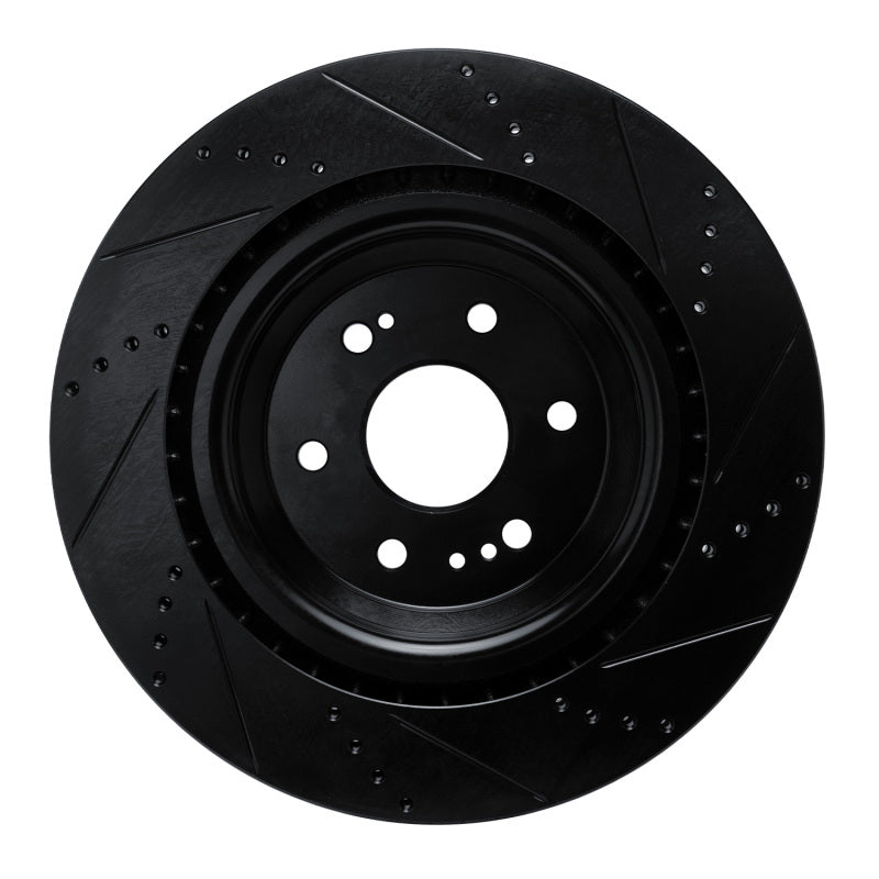 R1 Concepts R1 19-25 Cadillac Escalade Front Left Drilled & Slotted Black Brake Rotor