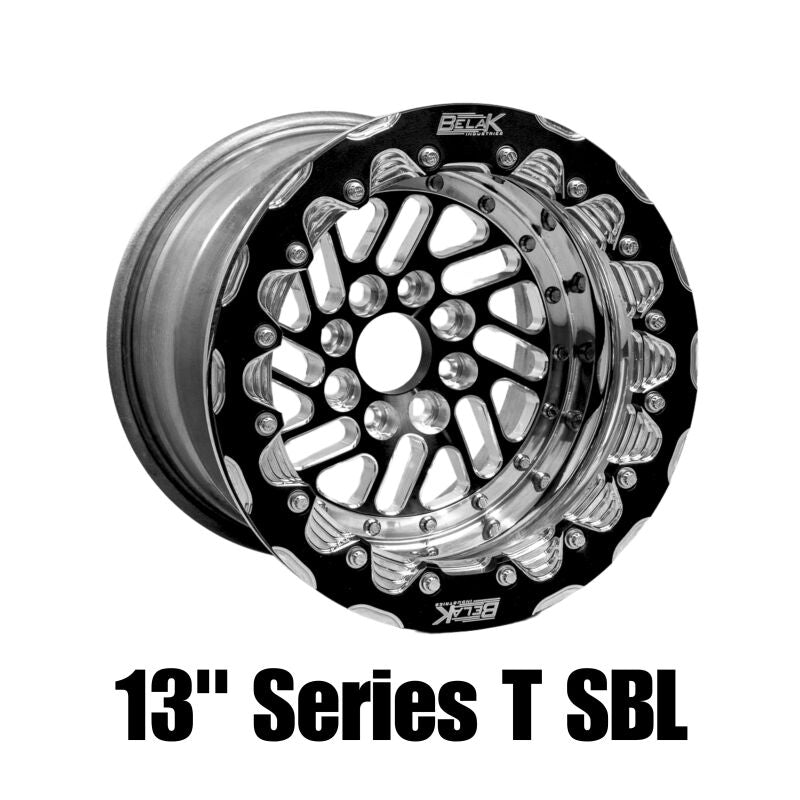 Belak Wheels Belak 13x10 / 5in BS / 4x100 BP / High Pad / Series Twisted Wheel - Non-Beadlock