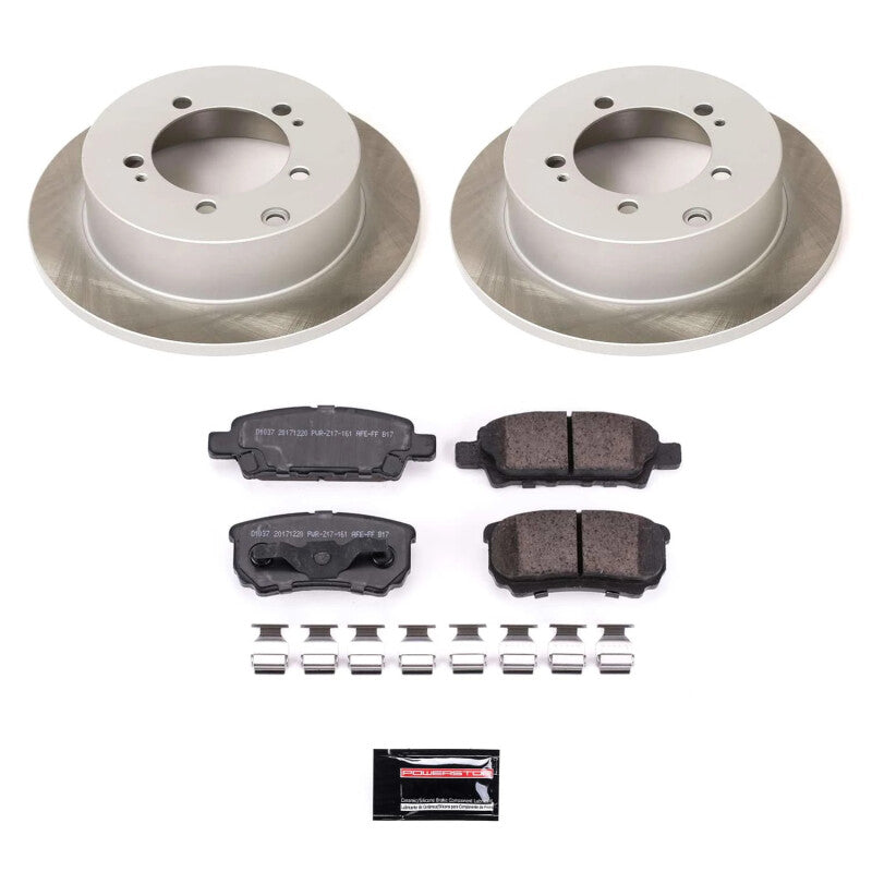 PowerStop Power Stop 05-06 Mitsubishi Outlander Rear Semi-Coated Rotor Kit