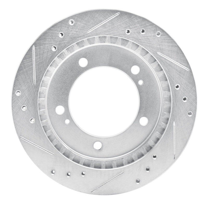 R1 Concepts R1 99-04 Chevrolet Tracker Front Right Drilled & Slotted Silver Brake Rotor