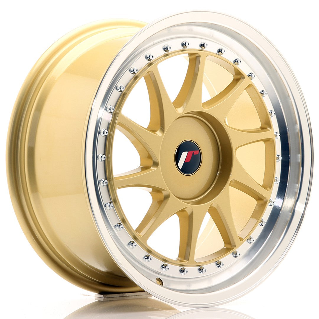 JR Wheels JR261885XX3574GDL - JR26 18x8,5 ET35-40 BLANK Gold w/ Machined Lip