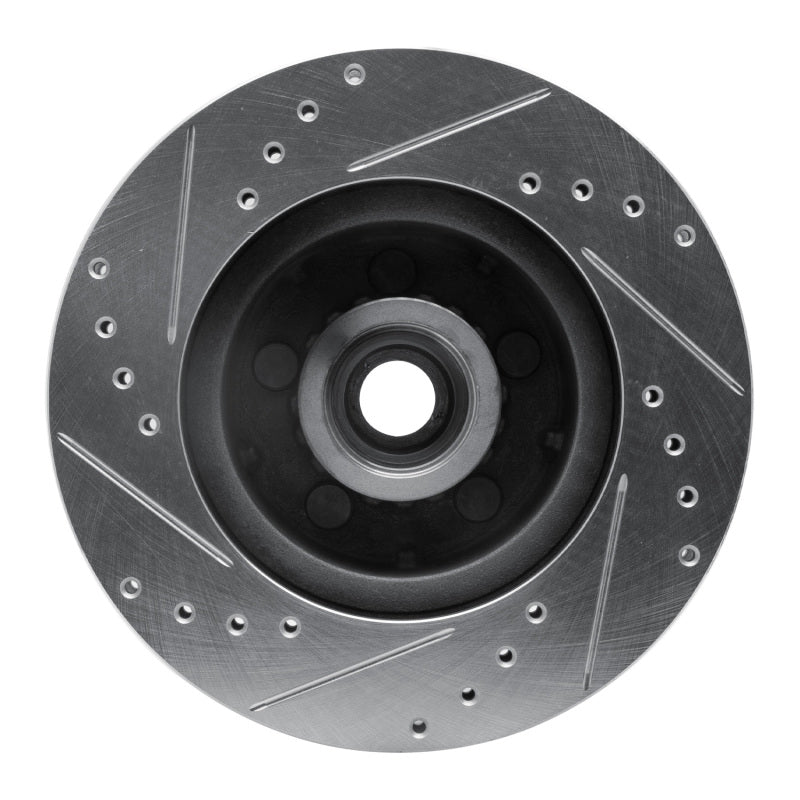 R1 Concepts R1 71-81 Chrysler Town & Country Front Right Drilled & Slotted Silver Brake Rotor