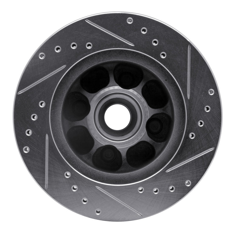 R1 Concepts R1 93-93 Ford Mustang Front Left Drilled & Slotted Silver Brake Rotor
