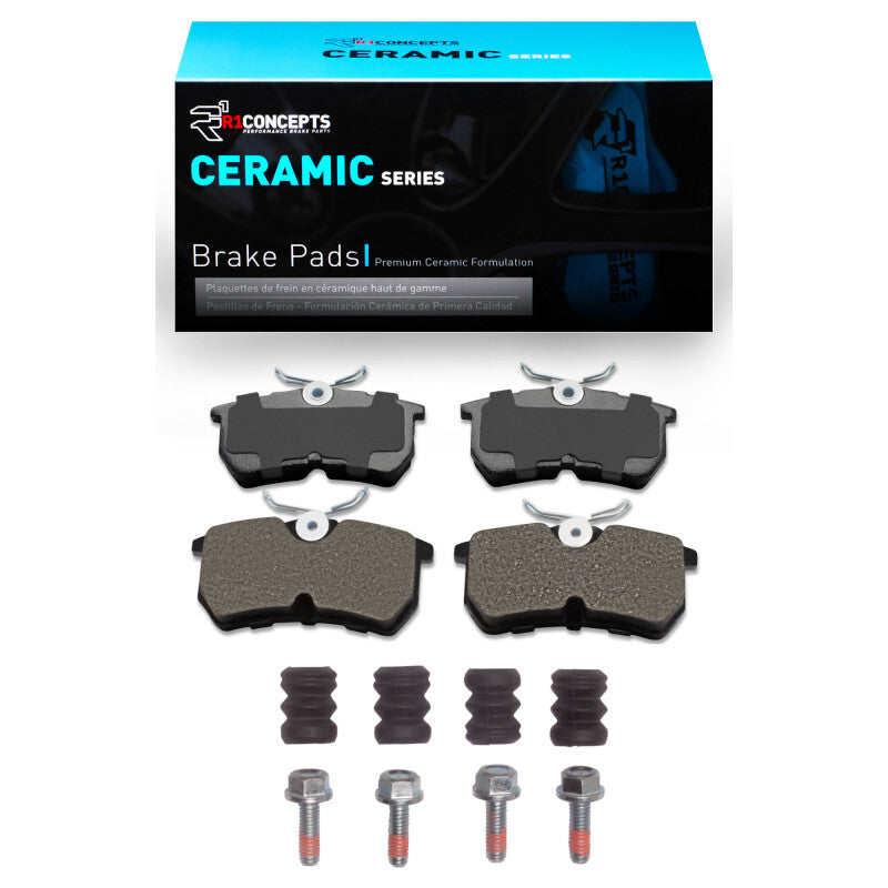 R1 Concepts R1 01-19 Ford Focus Rear Ceramic Pads & Hardware Kit