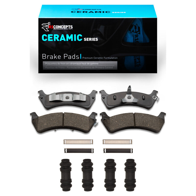 R1 Concepts R1 95-02 Ford Explorer Rear Ceramic Pads & Hardware Kit