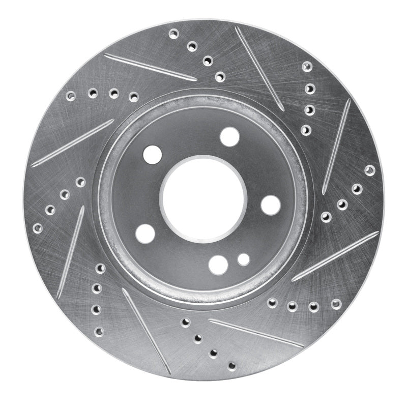 R1 Concepts R1 06-11 Mercedes-Benz B200 Front Left Drilled & Slotted Silver Brake Rotor