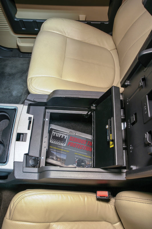 Tuffy Products Tuffy Console Safe W/ Keyed Lock For Ford F250 & F350 Superduty