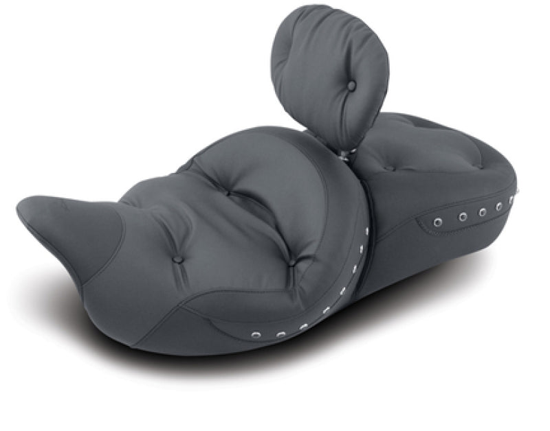 Mustang Motorcycle Mustang 08-21 Harley Electra Glide Std,Rd Glide,Rd King,Str Glide Touring 1PC Seat Blk Pearls- Black
