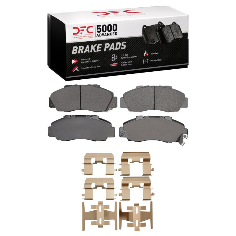 DFC 91-02 Acura LEGEND Front 5000 Advanced Ceramic Brake Pads and Hardware Kit