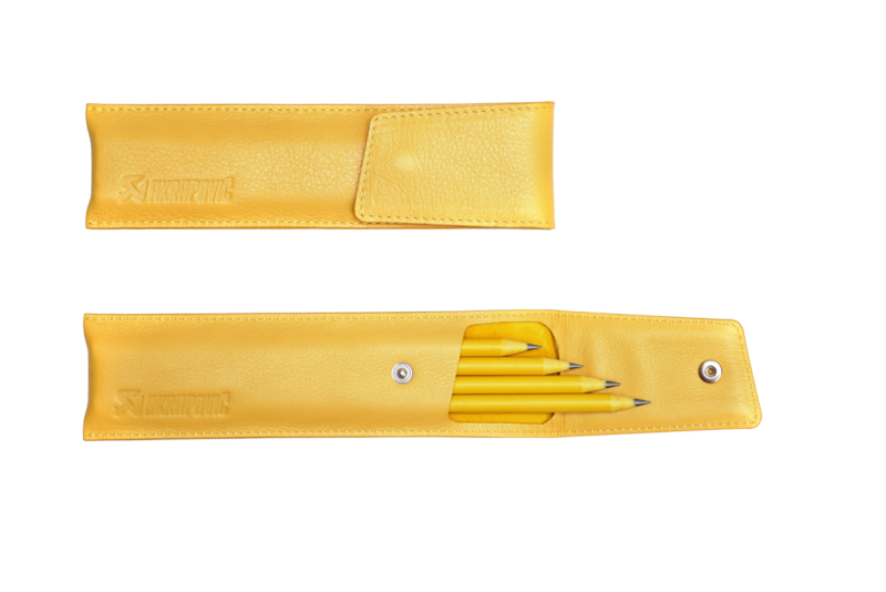 Akrapovic Akrapovic Leather Pencil Case - Yellow