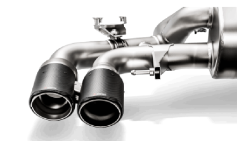 Akrapovic Akrapovic 18+ BMW M5 (F90) Evolution Tail Pipe Set (Carbon) w/ Red/White Akrapovic Logo