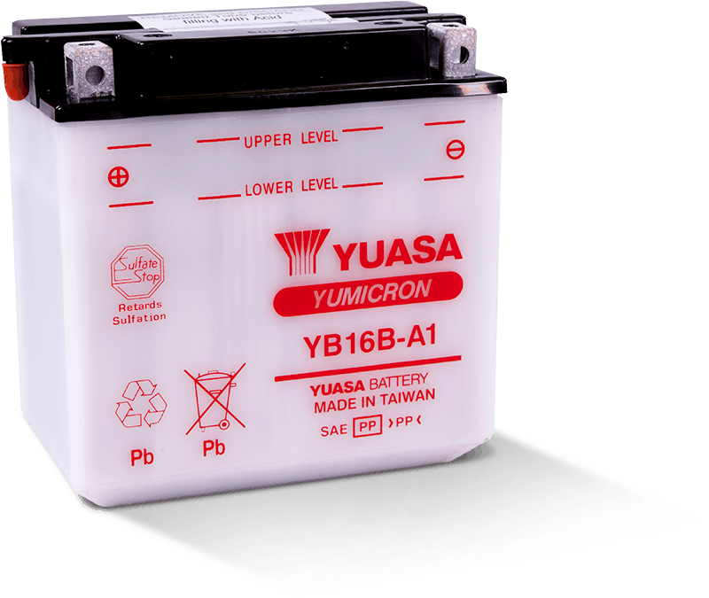 Yuasa Battery Yuasa YB16B-A1 Yumicron 12-Volt Battery