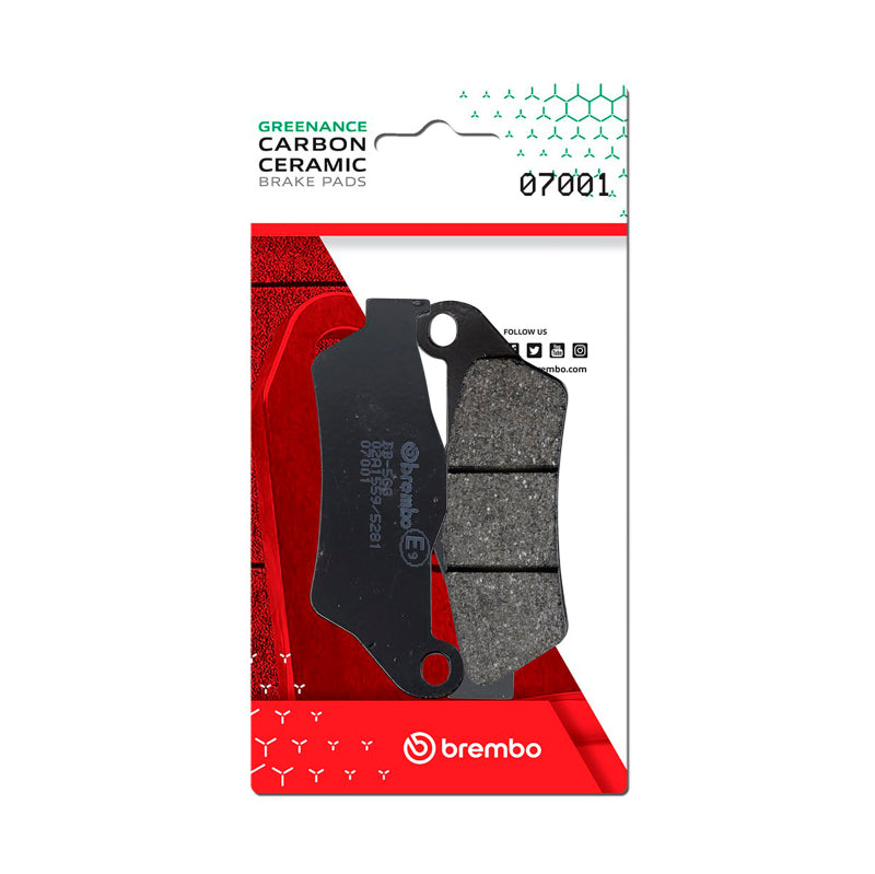 Brembo Powersports Brembo Aprilia Srv/Gilera Gp/Suzuki Uh/Yamaha Versity/Yamaha Yp Carbon Ceramic Brake Pad - Front