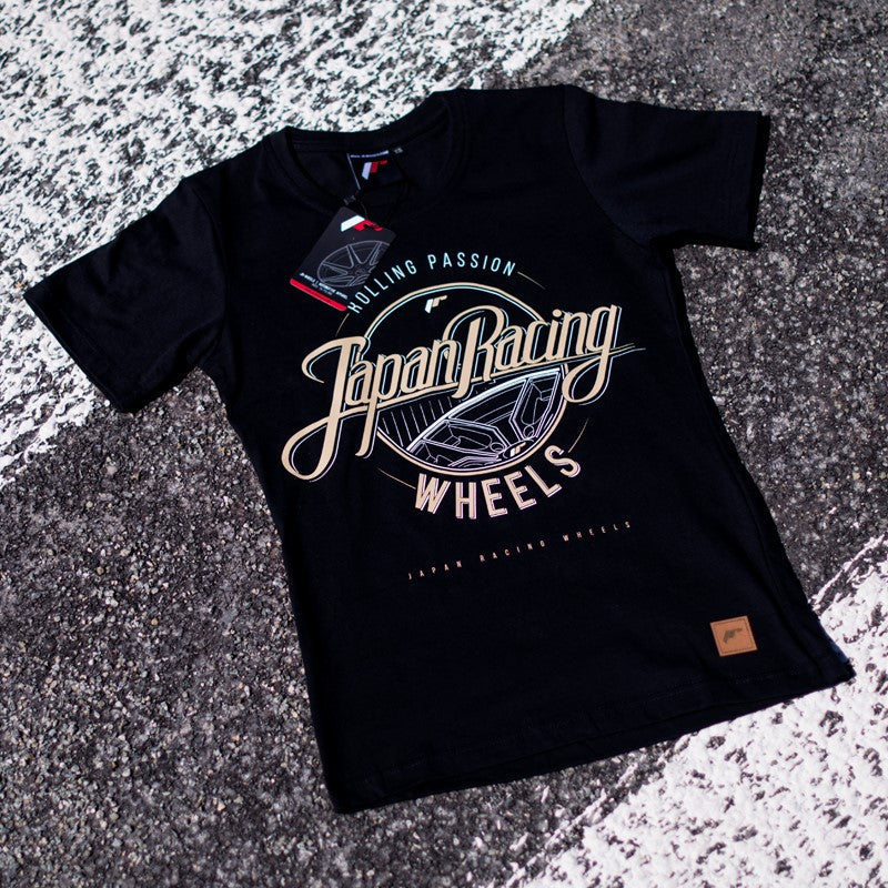 JR Wheels TSHIRT-WROLLBK-XS JR Women's T-Shirt Rolling Black Size XS