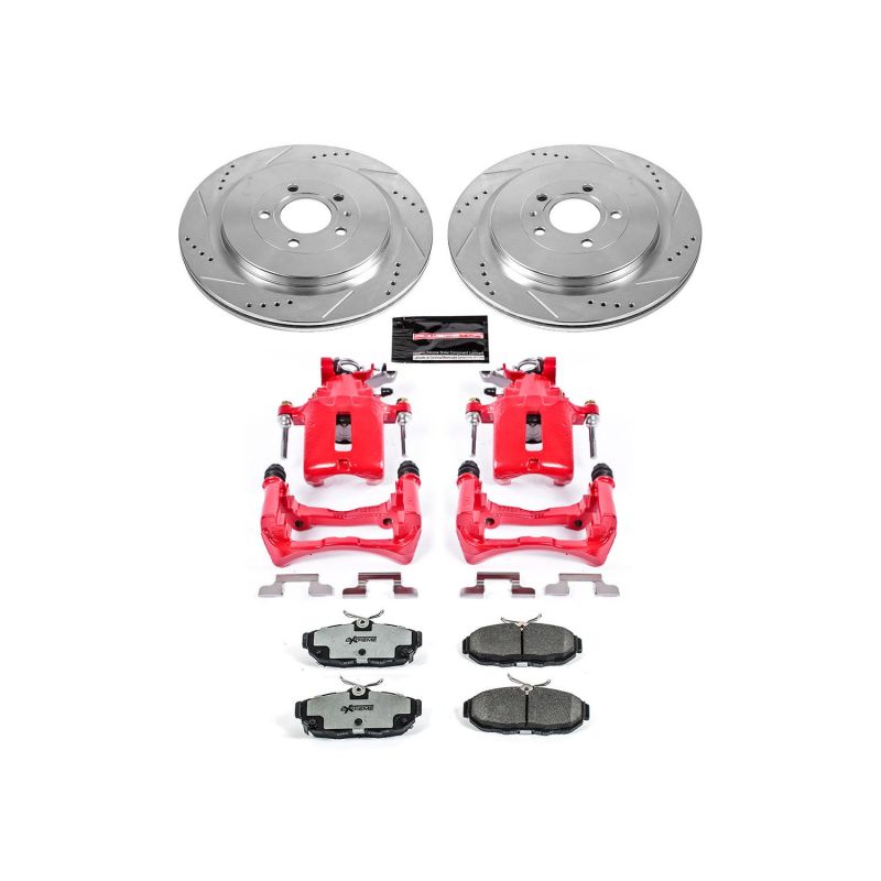 PowerStop Power Stop 13-14 Ford Mustang Rear Z26 Street Warrior Brake Kit w/Calipers