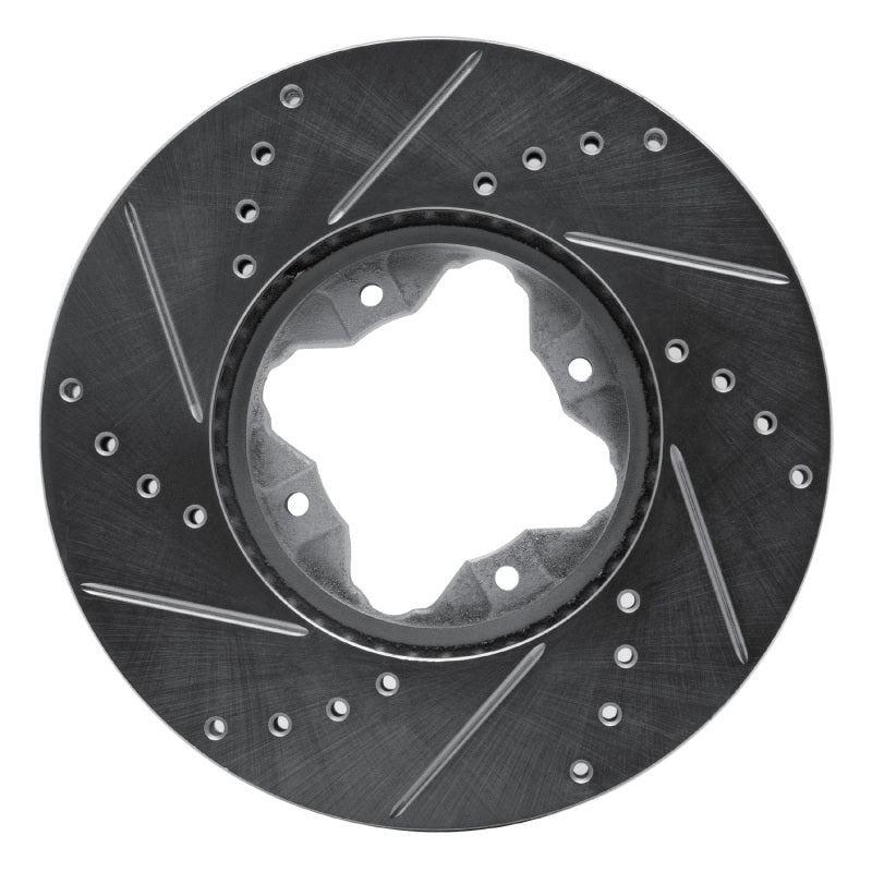 R1 Concepts R1 92-98 Acura Vigor Front Right Drilled & Slotted Silver Brake Rotor