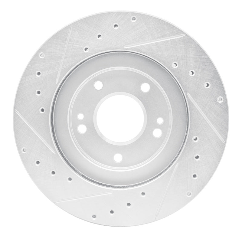 R1 Concepts R1 91-93 Dodge STEALTH Front Right Drilled & Slotted Silver Brake Rotor