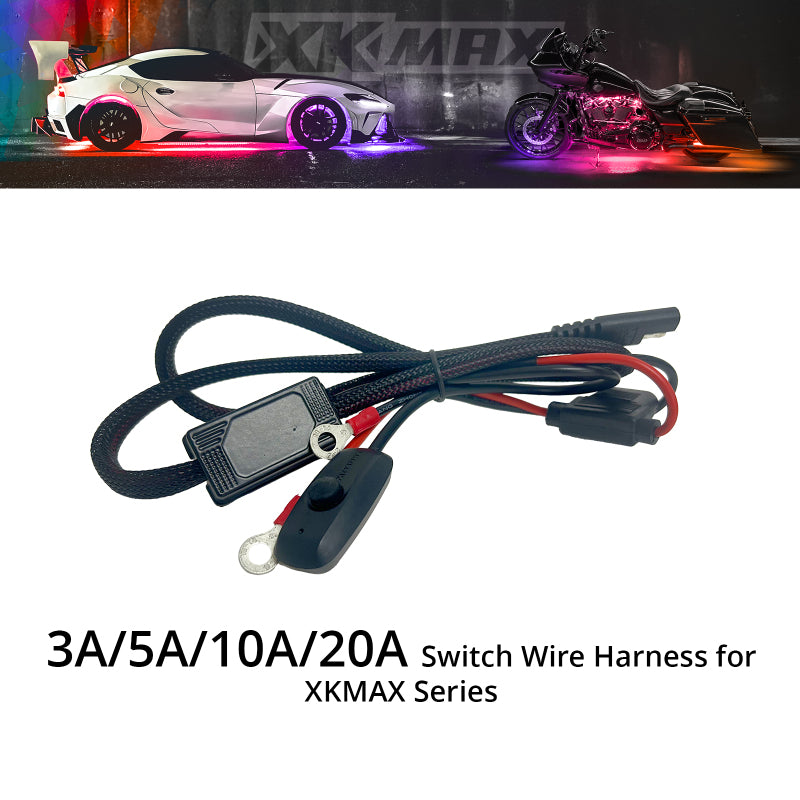 XKGLOW XK Glow XKmax 5A Switch Wire Harness