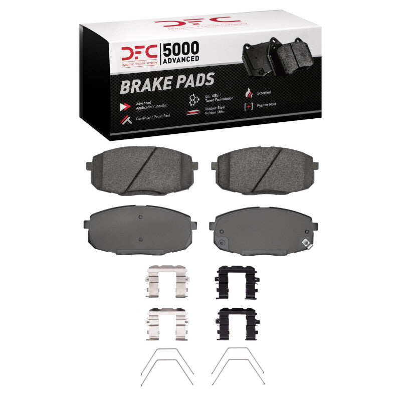 DFC 14-25 Hyundai Elantra GT Front 5000 Advanced Ceramic Brake Pads and Hardware Kit