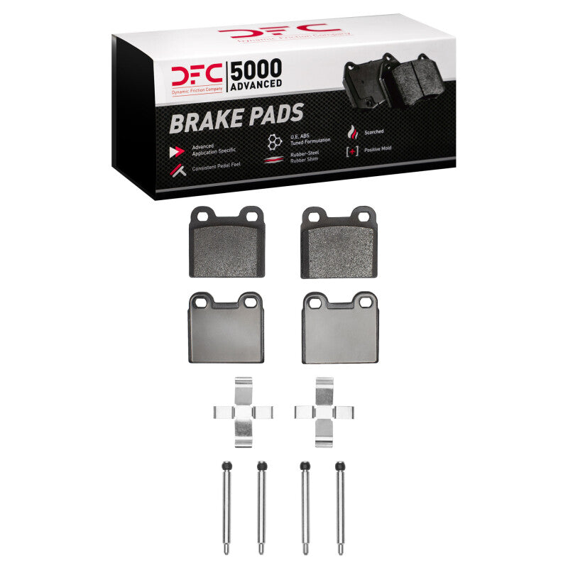 DFC 64-74 Alfa Romeo GTV Rear 5000 Advanced Low Metallic Brake Pads and Hardware Kit