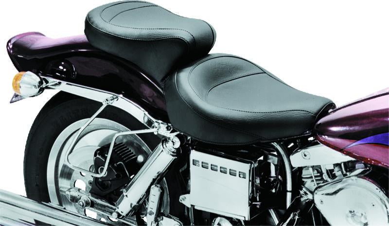 Mustang Motorcycle Mustang 58-84 Harley FX/FL Wide Touring 1PC Seat - Black
