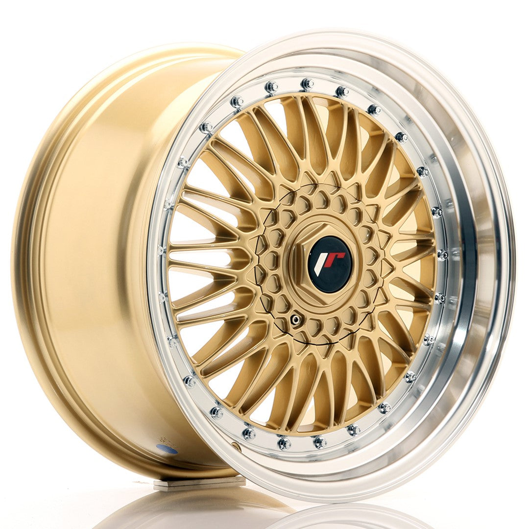 JR Wheels JR91890XX2074GD - JR9 18x9 ET20-40 BLANK Gold w/ Machined Lip