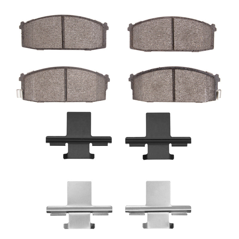 DFC 81-86 Nissan 200SX Front 5000 Advanced Semi Metallic Brake Pads and Hardware Kit