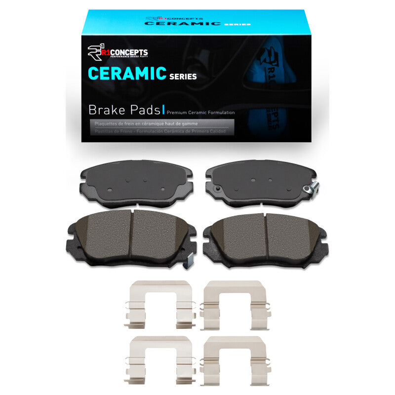 R1 Concepts R1 05-11 Hyundai Sonata Front Ceramic Brake Pads & Hardware Kit