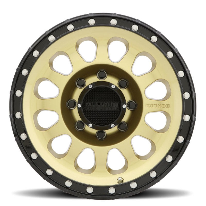 Method Wheels Method MR315 17x8.5 +25mm Offset 8x6.5 130.81mm CB Gold/Black Street Loc Wheel