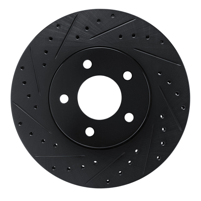 R1 Concepts R1 01-07 Buick Rendezvous Front Left Drilled & Slotted Black Brake Rotor