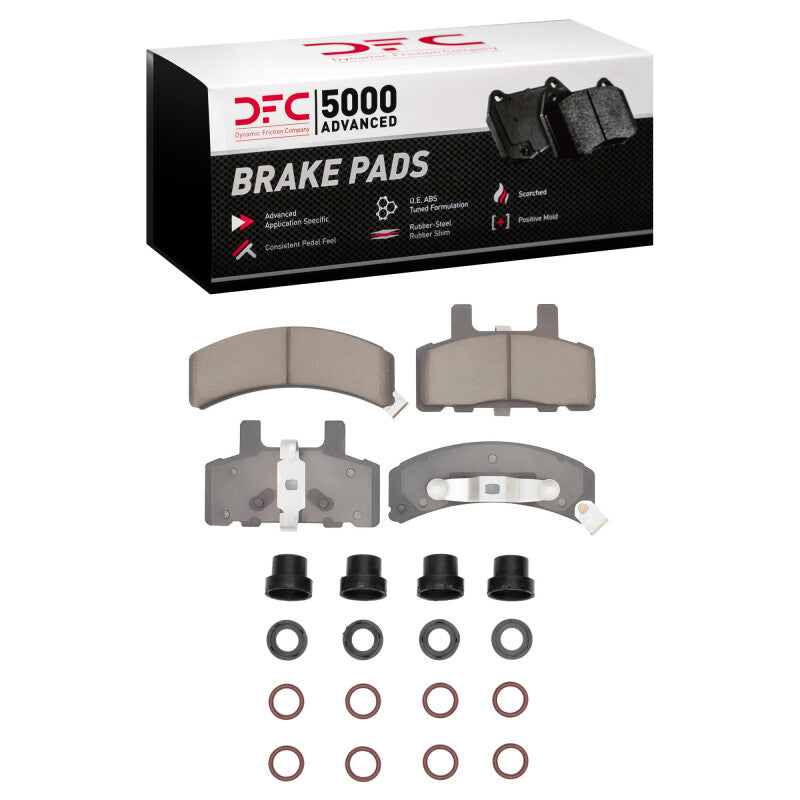DFC 88-02 Cadillac Fleetwood Front 5000 Advanced Ceramic Brake Pads and Hardware Kit