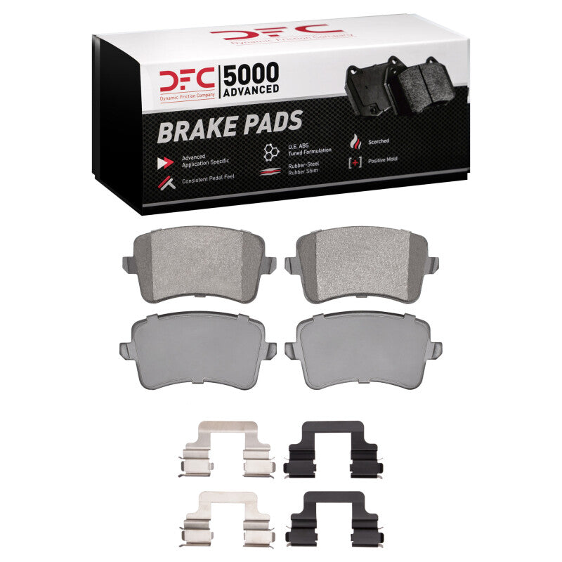 DFC 08-17 Audi SQ5 Rear 5000 Advanced Low Metallic Brake Pads and Hardware Kit