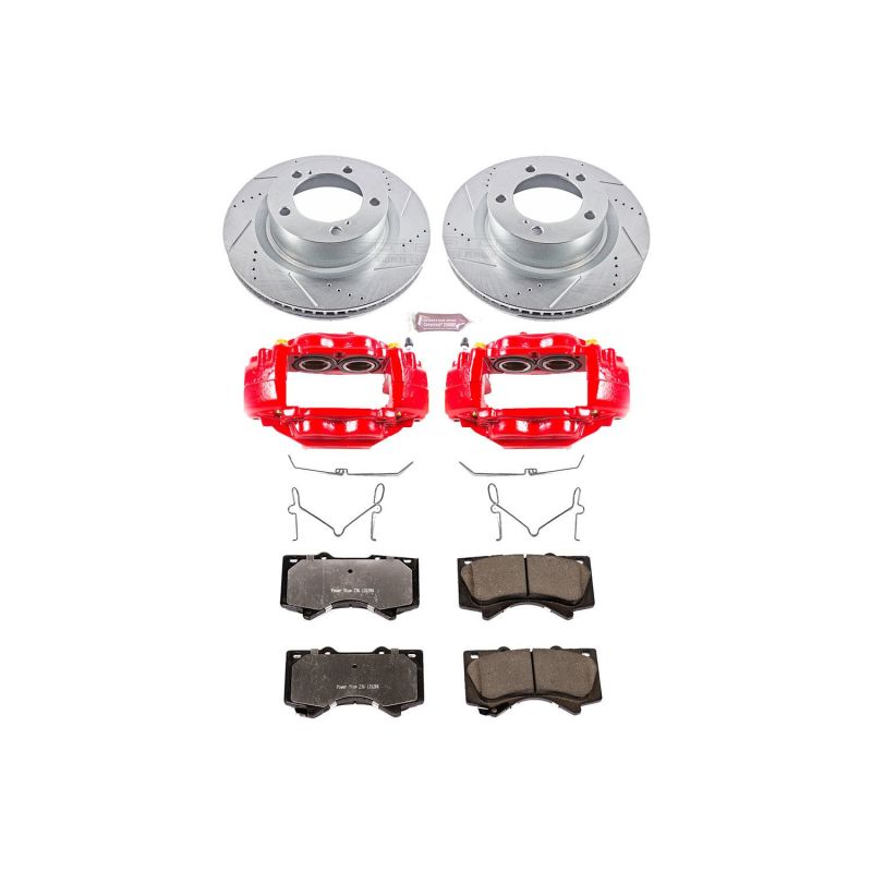 PowerStop Power Stop 07-15 Toyota Tundra Front Z36 Truck & Tow Kit w/Cals