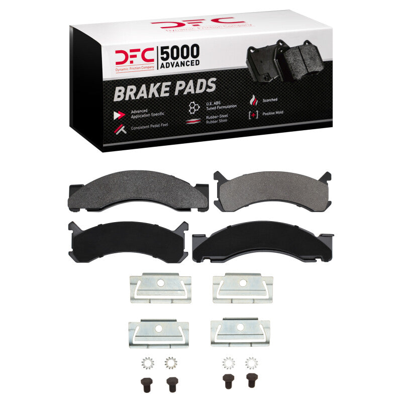 DFC 73-79 Dodge M400 Front 5000 Advanced Semi Metallic Brake Pads and Hardware Kit