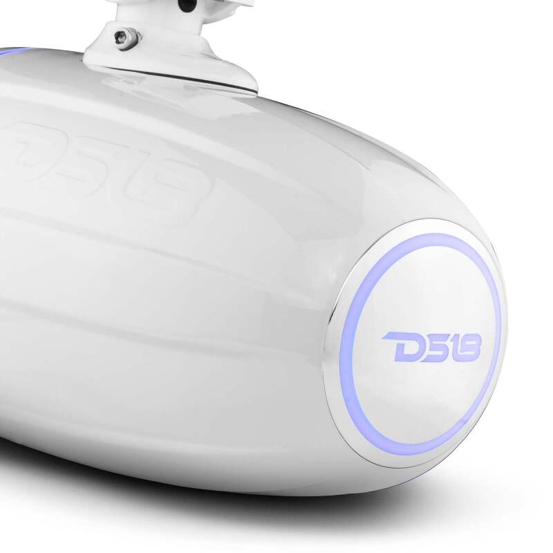 DS18 Marine And Powersports Towers 8in 125 Watts RMS RGB LED Lights White