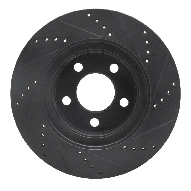 R1 Concepts R1 01-11 Ford Ranger (USA/Canada) Front Left Drilled & Slotted Black Brake Rotor