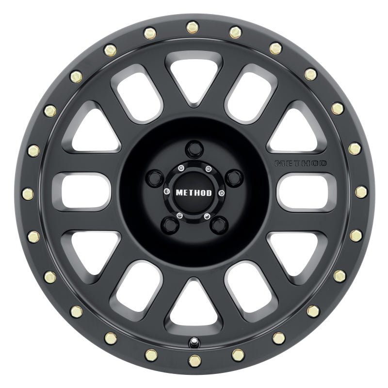 Method Wheels Method MR309 Grid 17x8.5 0mm Offset 5x5 94mm CB Matte Black Wheel