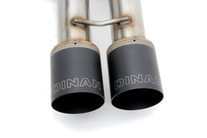 Dinan 14-24 Mini Cooper S (F56) 3-Door Free Flow Axleback Exhaust System - Black Tips