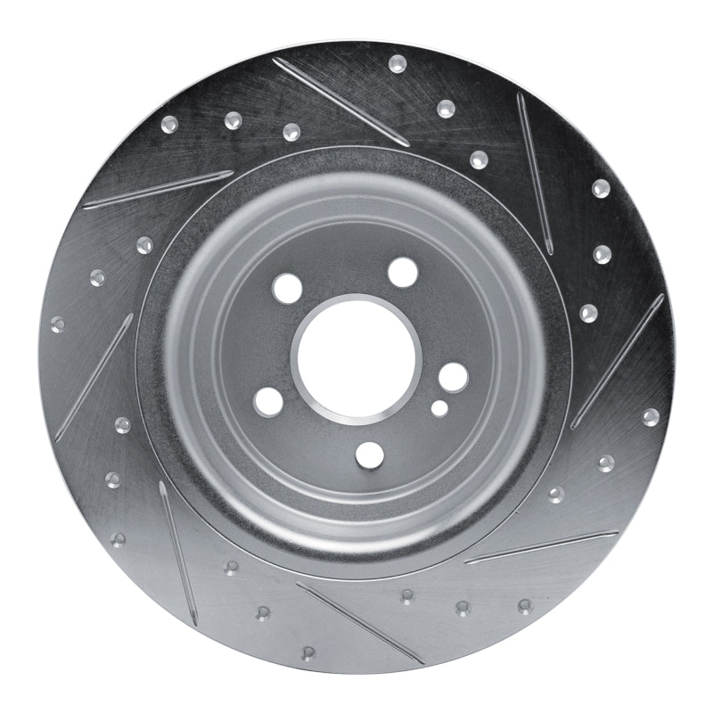 R1 Concepts R1 20-25 Mercedes-Benz GLE350 Rear Left Drilled & Slotted Silver Brake Rotor