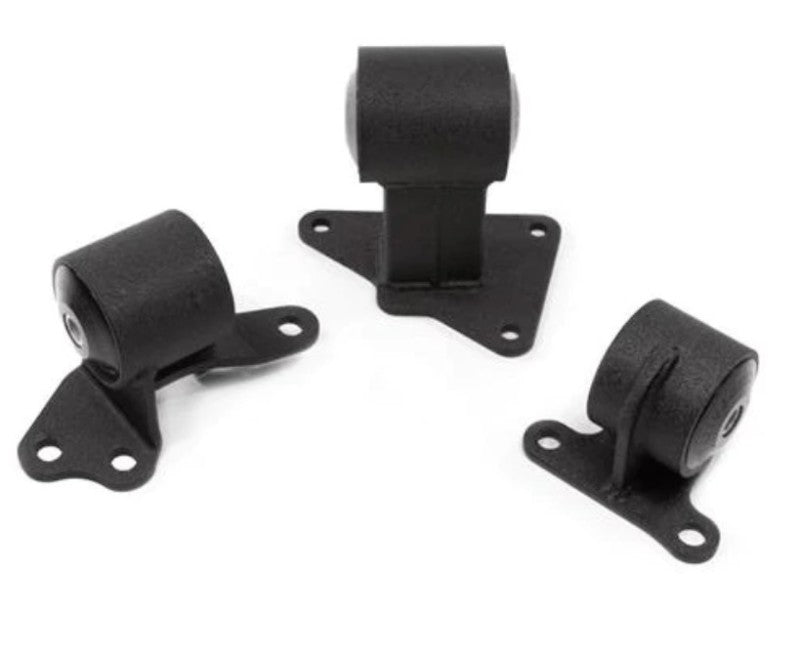 Innovative Mounts Innovative 90-93 Accord F-Series Black Steel Mounts 95A Bushings (Auto Trans)