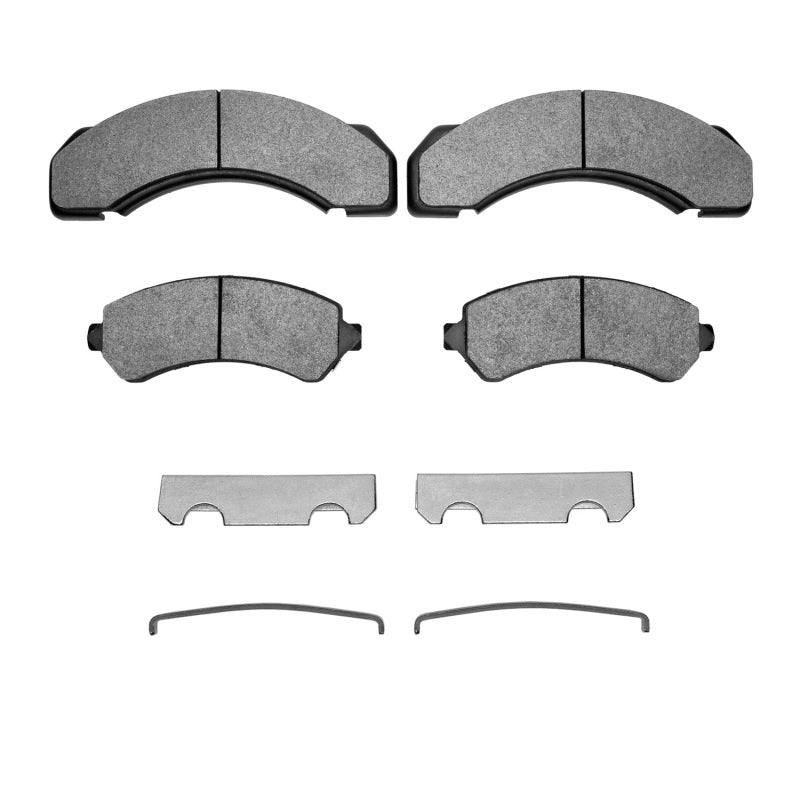R1 Concepts R1 97-12 Chevrolet P30 Front/Rear Semi Met Pads & Hardware Kit