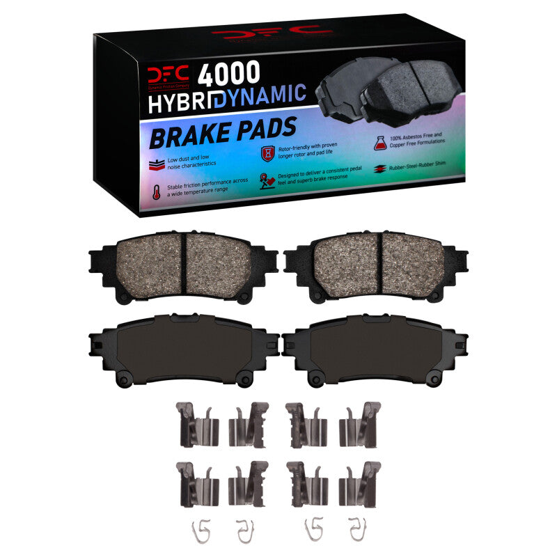 DFC 10-15 Lexus RX350 Rear 4000 HybriDynamic Brake Pads and Hardware Kit
