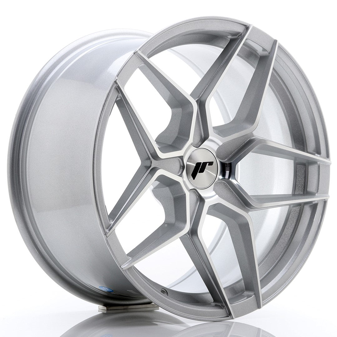 JR Wheels JR3418905X2074SM - JR34 18x9 ET20-42 5H BLANK Silver Machined Face