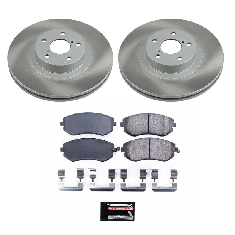 PowerStop Power Stop 05-12 Subaru Outback Front Semi-Coated Rotor Kit